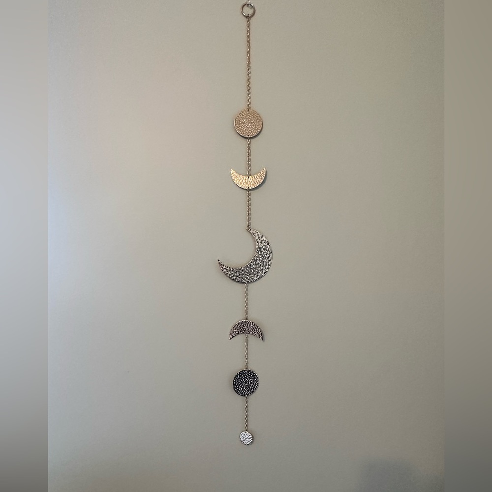Metal Moonphase Gold Wall Decor